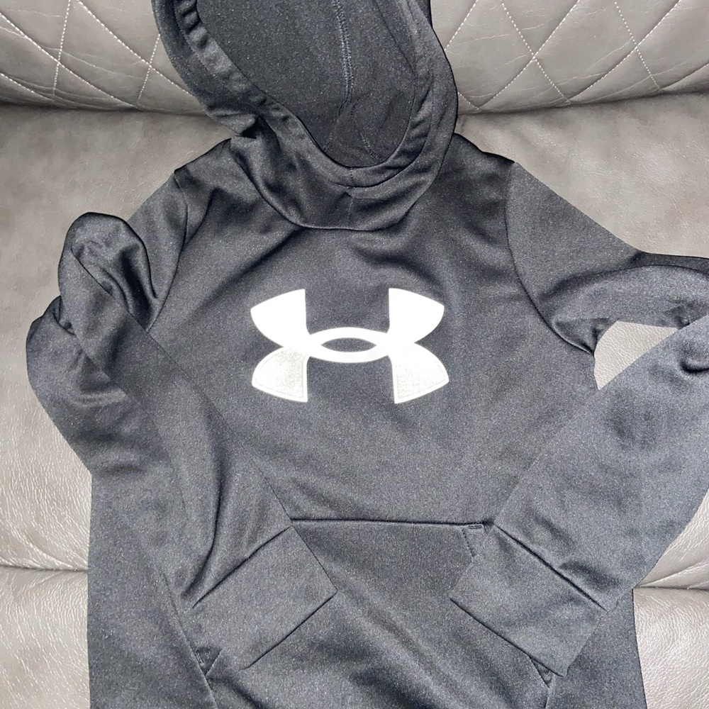 Under Armour Black Hoodie with Grey Logo
